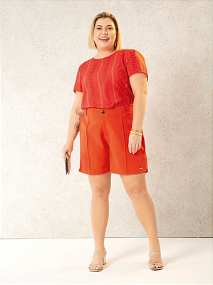 Blusa Plus Size Estampada