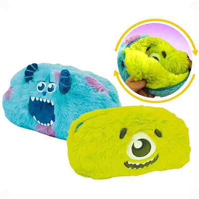 ESTOJO FLUFFY PELÚCIA MONSTROS S.A. 2 LADOS