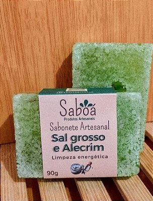 Sabonete Sal Grosso e Alecrim - Limpeza Energética