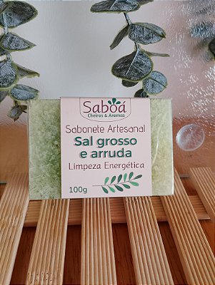 Sabonete Sal Grosso e Arruda - Limpeza Energética
