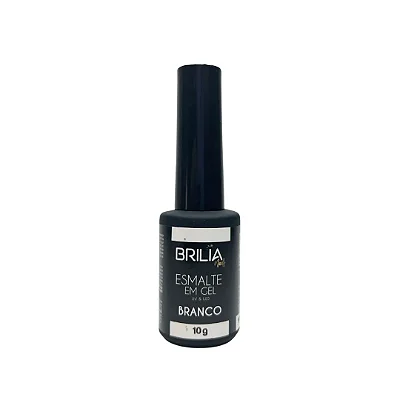 ESMALTE GEL BRANCO UNI  BRILIA NAILS