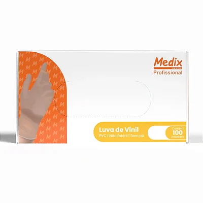 LUVA VINIL USO GERAL S/PO TAM P 100UN