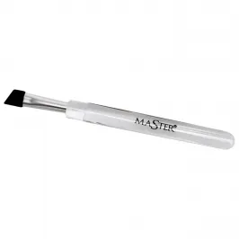 Pincel de Silicone Chanfrado Master para Acoplagem Lash Lifting 1un Preto