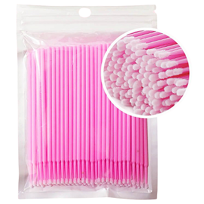 Microbrush Rosa 100 Unidades