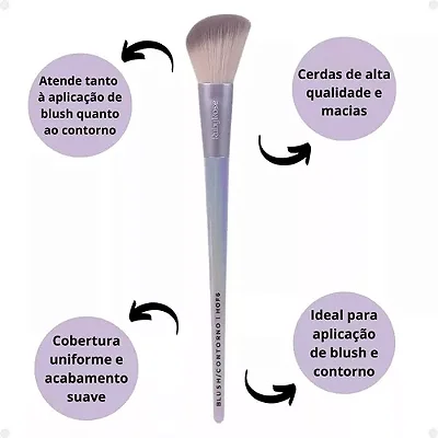Pincel Blush Contorno Holographic HBHOF6 - Ruby Rose