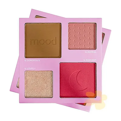 Paleta Blush Contorno e Iluminador Beyond Words Mood - HBF586/1 - Ruby Rose