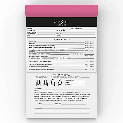 FICHA DE ANAMNESE MASTER UNHAS -
