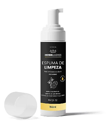 Espuma de limpeza pra Extensao de Cilios  150 ml - Ph7.0