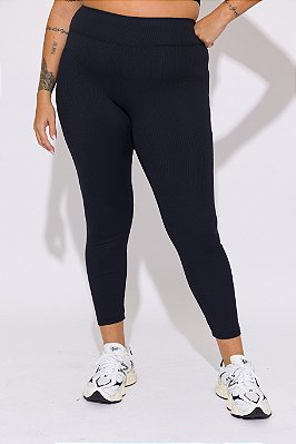 Calça Legging Trindad Canelada Azul