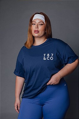 Camiseta Fitness 787&CO Azul