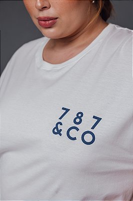 Camiseta Fitness 787&CO Off White