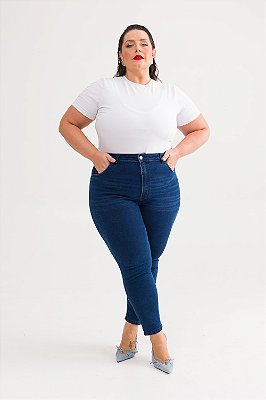 Skinny Jeans com Elastano Plus Size Luana
