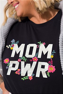 Camiseta MOM PWR Bordada