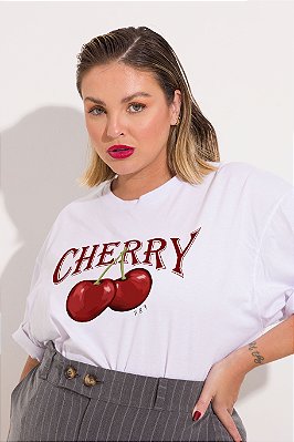 Camiseta Cherry Branca