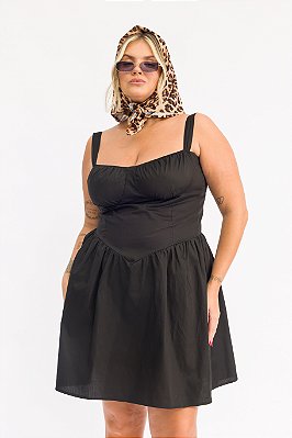 Vestido Princesa Curto Preto