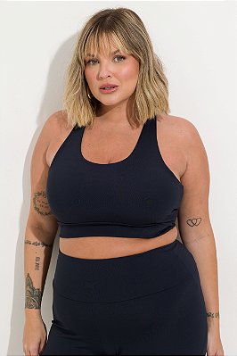 Top Fitness Plus Size Serena Preta