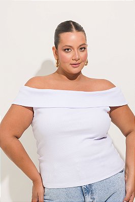 Blusa Cecilia Ombro a Ombro Branca