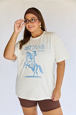 Camiseta Cowgirl Off White