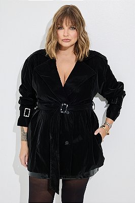 Trench Coat Bronx Preto