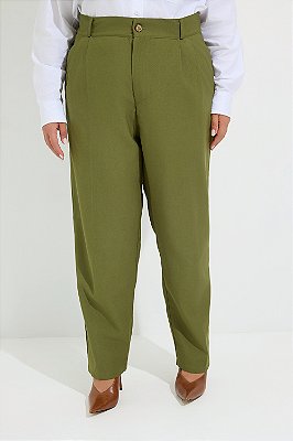 Calça Alfaiataria Salete Tencel Oliva