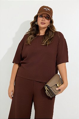 Blusa Maxi Confort Chloé Mocha