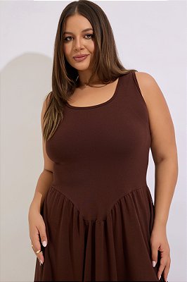 Vestido Aurora Marrom