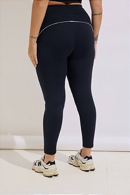Legging Fitness Plus Size Preta e Branca