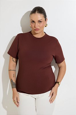 Blusa Irene Poliamida Marrom