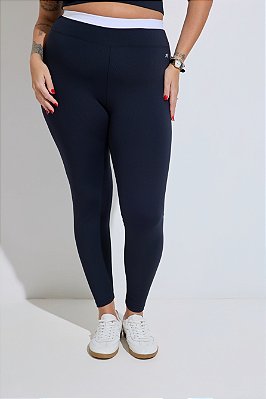 Legging Fitness Plus Size Duo Preto e Branco
