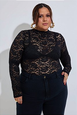 Blusa Manoela Renda Preta