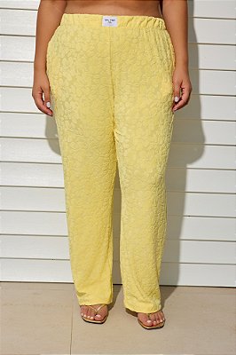 Pantalona Atoalhado Amarelo