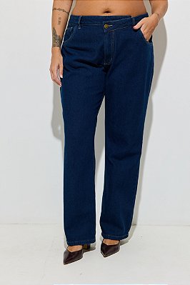 Calça Jeans Cintura Cruzada Plus Size Maria Laura