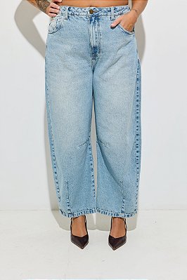 Calça Jeans Barrel Plus Size Raquel