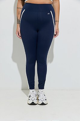 Legging Fitness Plus Size Dark Night Com Friso Off