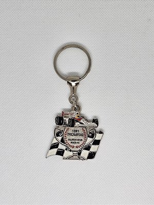 Chaveiro de Metal - Ayrton Senna Bandeira