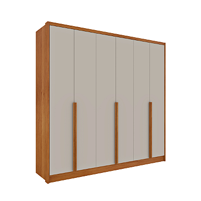 Guarda-Roupa Casal Fortuna 6P 6G Tcil Cinamomo/Off
