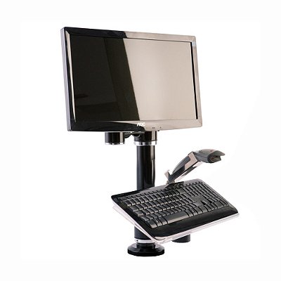 Suporte para Monitor, Teclado e Leitor de Código de Barras