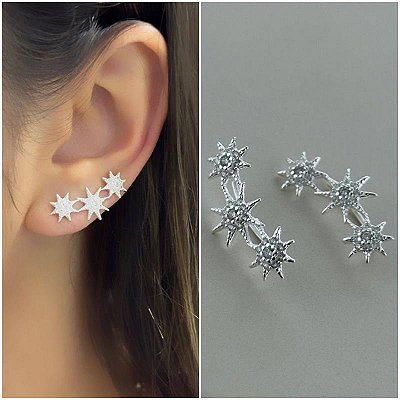 Ear Cuff  3 Estrelas