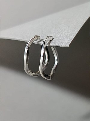 Brinco Argola Fio Ondulado