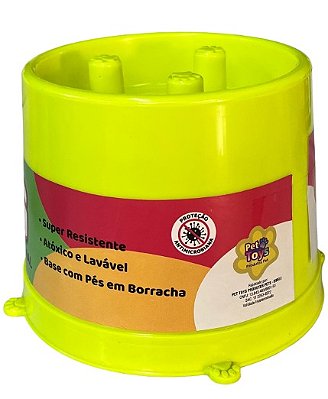 Comedouro Funcional Lento Alto - Verde Lima