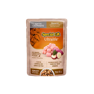 Sachê Special Cat Frango Gatos Castrados - 85g