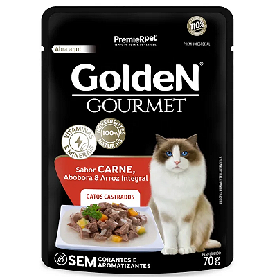 Sachê Golden Carne Gatos Castrados - 70g