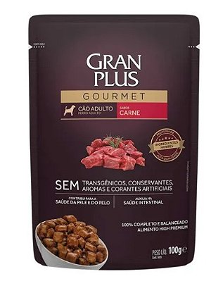 Sachê GranPlus Carne Cães Adultos - 100g