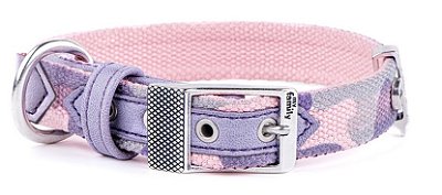 Coleira MyFamily West Point - camuflado rosa