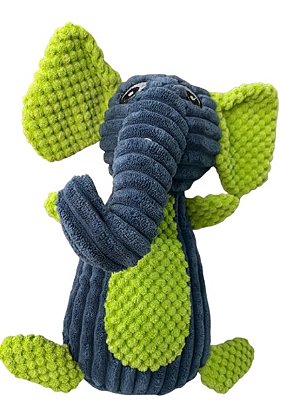 Pelúcia Elefante Azul e Verde