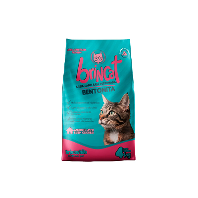 Areia Sanitária Perfumada Bentonita - Brincat 4kg