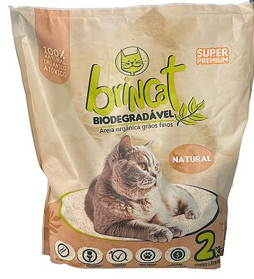 Areia Orgânica Grãos Finos Biodegradável - Brincat 2kg