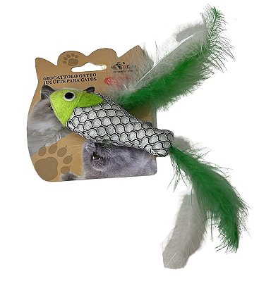 Pelúcia Peixe Com Pena