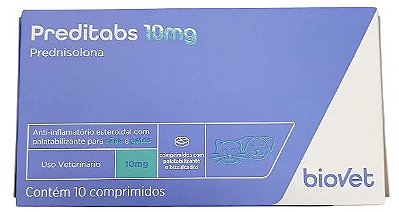 Predtabs 10mg (Prednisolona - 10 comprimidos) - Biovet