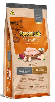 Ração Special Cat Adultos Castrados Frango - 10kg